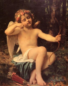 Cupids Flèches ange Léon Bazile Perrault Peinture à l'huile